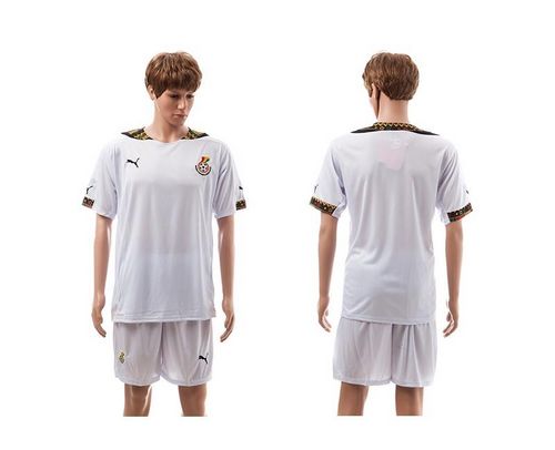 Ghana Blank White Home Soccer Country Jersey