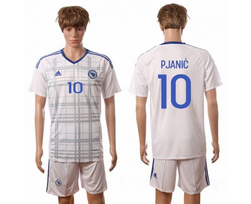 Bosnia Herzegovina #10 Pjanic Away Soccer Country Jersey