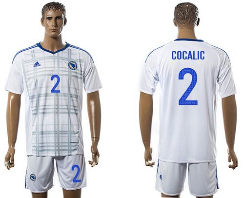 Bosnia Herzegovina #2 Cocalic Away Soccer Country Jersey