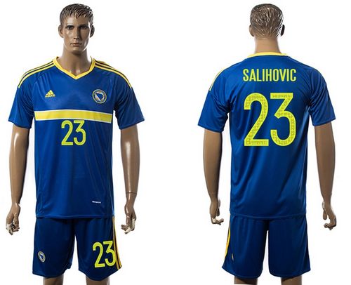 Bosnia Herzegovina #23 Salihovic Home Soccer Country Jersey