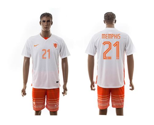 Holland #21 Memphis Away Soccer Country Jersey