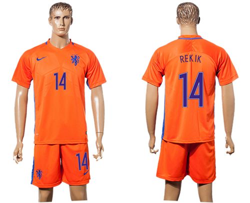 Holland #14 Rekik Home Soccer Country Jersey