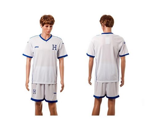 Honduras Blank White Home Soccer Country Jersey