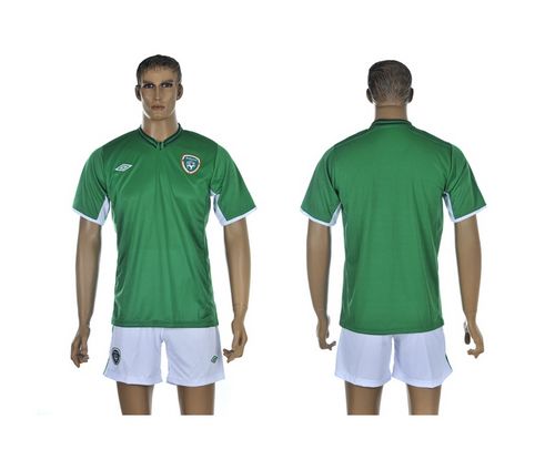 Ireland Blank Green Home Soccer Country Jersey