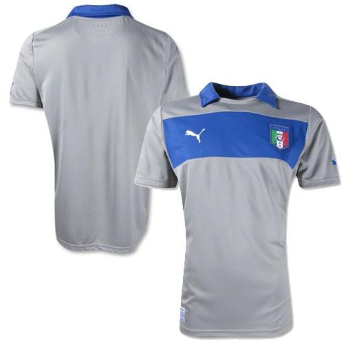 Italy Goalkeeper Grey Soccer Country Jersey