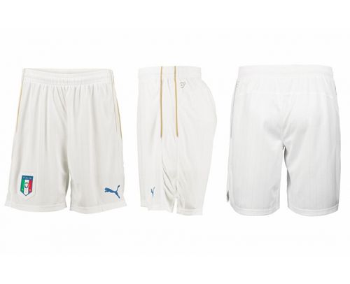 Italy White Away Soccer Country Shorts