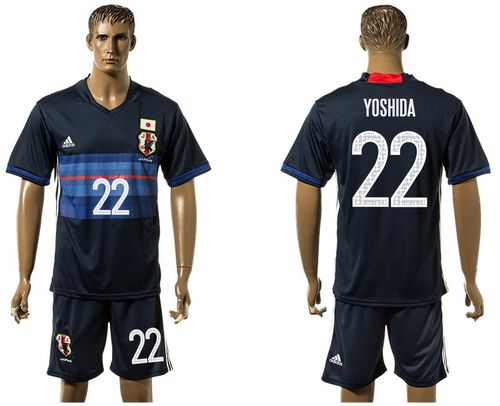 Japan #22 Yoshida Home Soccer Country Jersey