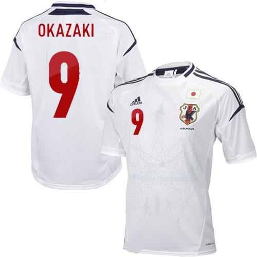 Japan #9 Shinji Okazaki Away Soccer Country Jersey
