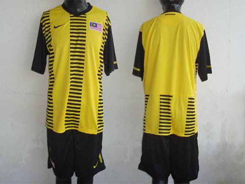 Malaysia Blank Yellow 2011/2012 Home Soccer Country Jersey
