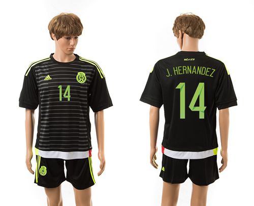 Mexico #14 J.Hernandez Home Soccer Country Jersey