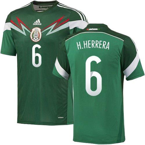 Mexico #6 Hector Herrera Green Home Soccer Country Jersey