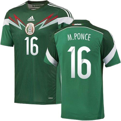 Mexico #16 Miguel Ponce Green Home Soccer Country Jersey