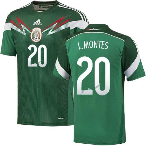 Mexico #20 Luis Montes Green Home Soccer Country Jersey