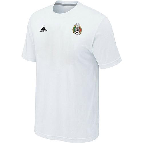  Mexico 2014 World Small Logo Soccer T Shirts White