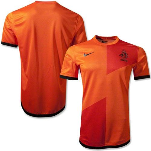 Netherlands Blank Orange Home Soccer Country Jersey