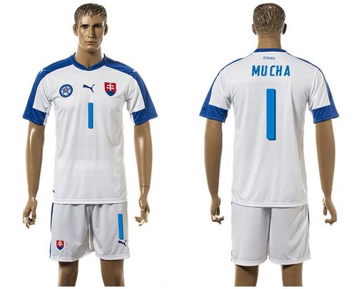 Slovakia #1 Mucha Home Soccer Country Jersey