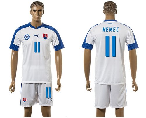 Slovakia #11 Nemec Home Soccer Country Jersey