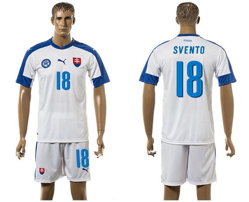Slovakia #18 Svento Home Soccer Country Jersey
