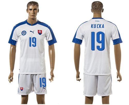 Slovakia #19 Kucka Home Soccer Country Jersey