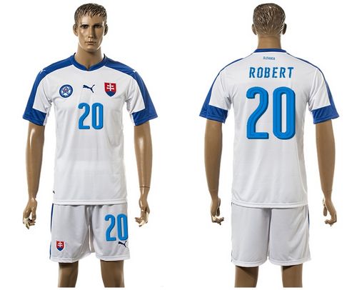 Slovakia #20 Robert Home Soccer Country Jersey