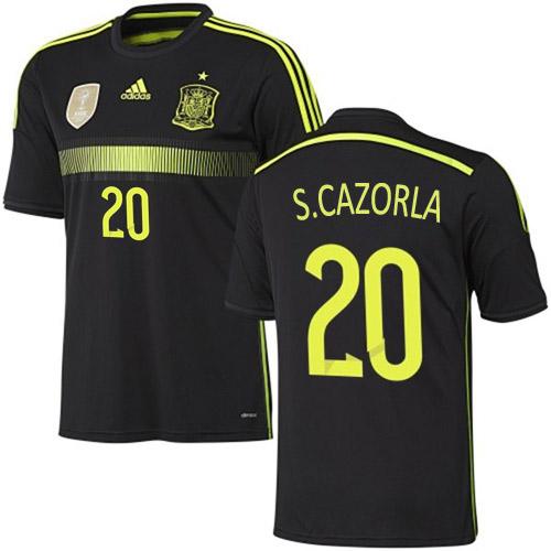 Spain #20 Santi Cazorla Away World Cup Soccer Country Jersey