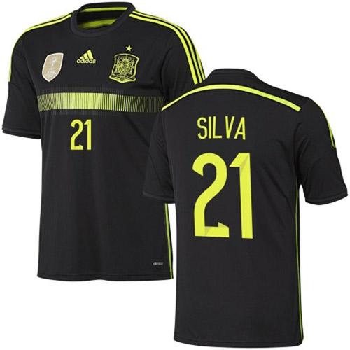 Spain #21 David Silva Away World Cup Soccer Country Jersey