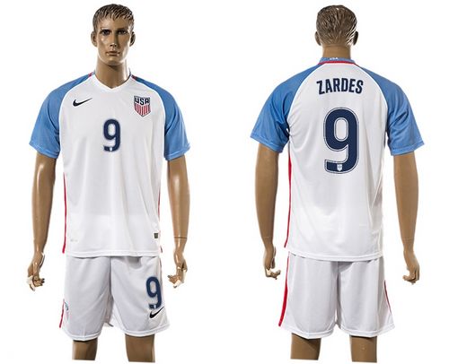 USA #9 Zardes Home Soccer Country Jersey