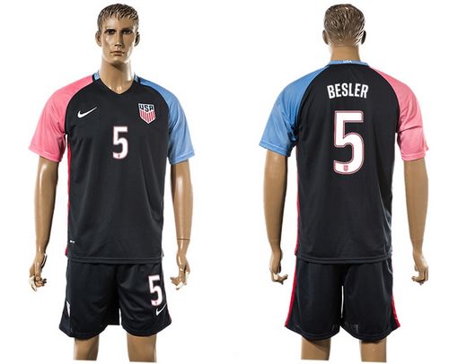 USA #5 Besler Away Soccer Country Jersey