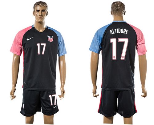 USA #17 Altidore Away Soccer Country Jersey