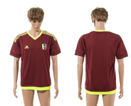 Venezuela Blank Home Soccer Country Jersey