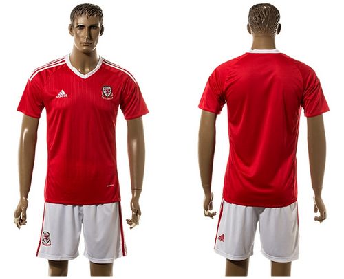 Wales Blank Red Home Soccer Country Jersey