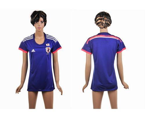 Women's Japan Blank Home Soccer Country Jersey