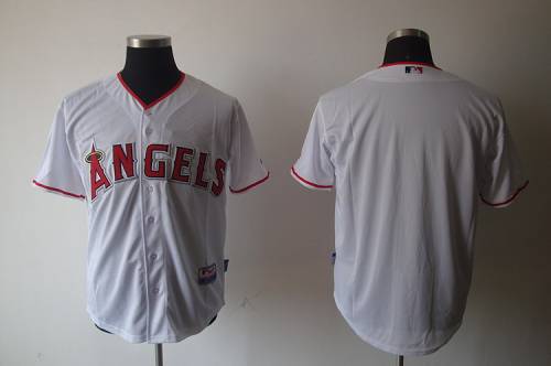 Angels of Anaheim Blank White Cool Base Stitched MLB Jersey