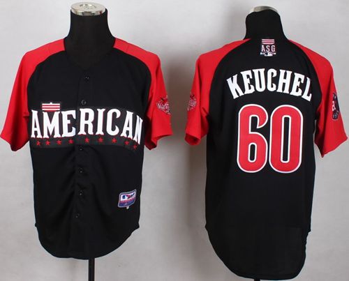 Astros #60 Dallas Keuchel Black 2015 All Star American League Stitched MLB Jersey