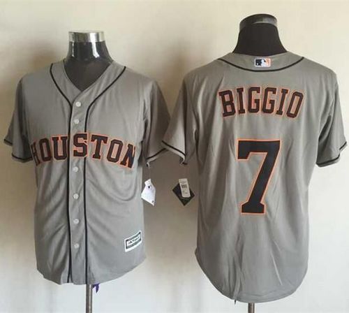 Astros #7 Craig Biggio Grey New Cool Base Stitched MLB Jersey