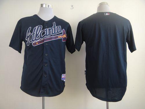 Braves Blank Blue Alternate Stitched MLB Jersey