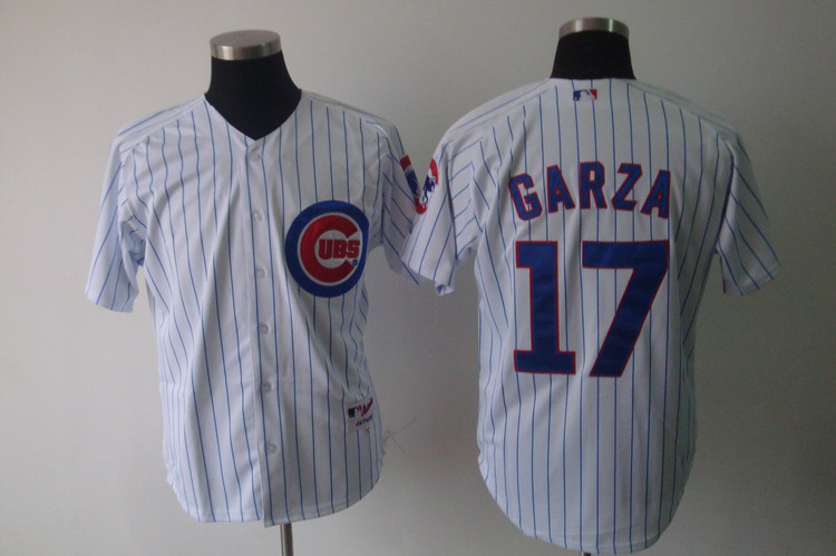 Cubs #17 Matt Garza White Cool Base Stitched MLB Jersey