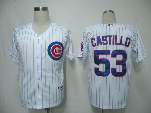 Cubs #53 Welington Castillo White Cool Base Stitched MLB Jersey
