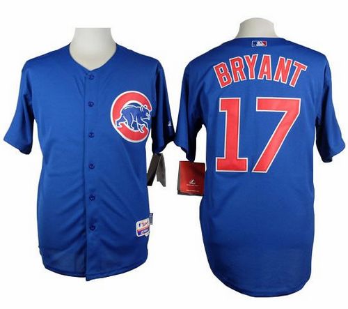 Cubs #17 Kris Bryant Blue Alternate Cool Base Stitched MLB Jersey