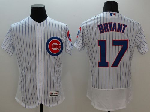 Cubs #17 Kris Bryant White Flexbase Authentic Collection Stitched MLB Jersey