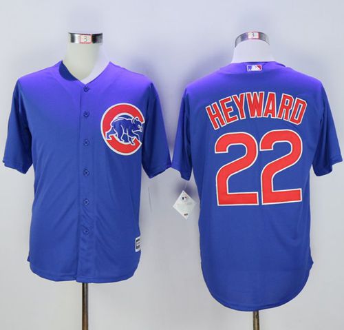 Cubs #22 Jason Heyward Blue New Cool Base Stitched MLB Jersey