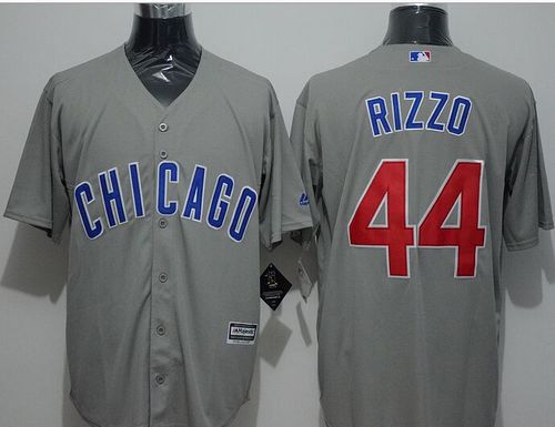 Cubs #44 Anthony Rizzo Grey New Cool Base Stitched MLB Jersey