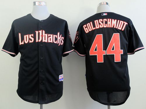 Diamondbacks #44 Paul Goldschmidt Black Cool Base Stitched MLB Jersey