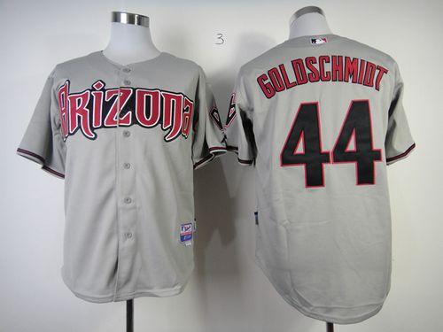 Diamondbacks #44 Paul Goldschmidt Grey Cool Base Stitched MLB Jersey