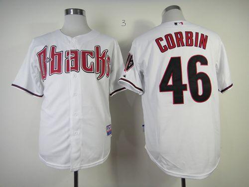 Diamondbacks #46 Patrick Corbin White Cool Base Stitched MLB Jersey