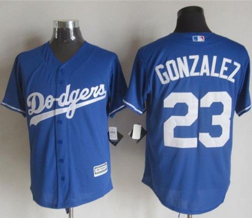 Dodgers #23 Adrian Gonzalez Blue New Cool Base Stitched MLB Jersey