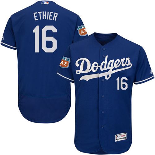 Dodgers #16 Andre Ethier Blue Flexbase Authentic Collection Stitched MLB Jersey