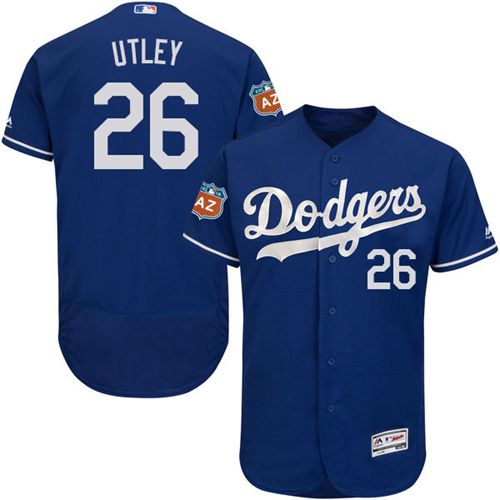 Dodgers #26 Chase Utley Blue Flexbase Authentic Collection Stitched MLB Jersey