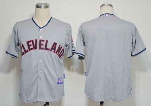 Indians Blank Grey Cool Base Stitched MLB Jersey