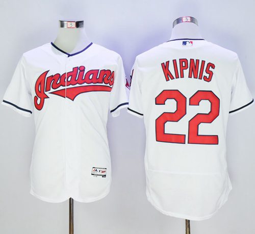 Indians #22 Jason Kipnis White Flexbase Authentic Collection Stitched MLB Jersey